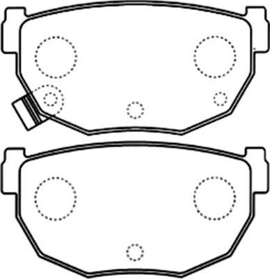 Kavo Parts BP-6588 - Комплект спирачно феродо, дискови спирачки vvparts.bg