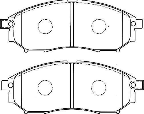 Kavo Parts BP-6583 - Комплект спирачно феродо, дискови спирачки vvparts.bg