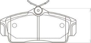 Kavo Parts BP-6535 - Комплект спирачно феродо, дискови спирачки vvparts.bg