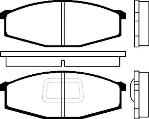 Kavo Parts BP-6537 - Комплект спирачно феродо, дискови спирачки vvparts.bg