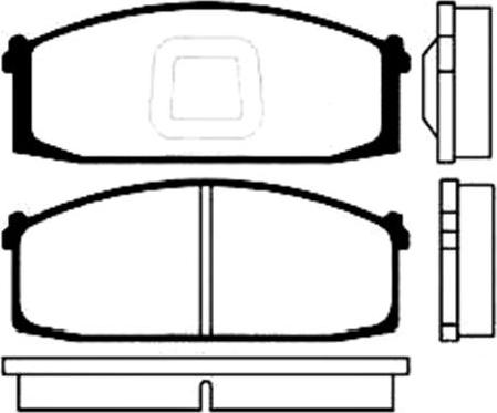 Kavo Parts BP-6524 - Комплект спирачно феродо, дискови спирачки vvparts.bg