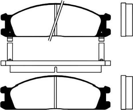 Kavo Parts BP-6520 - Комплект спирачно феродо, дискови спирачки vvparts.bg