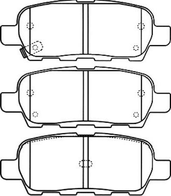 Kavo Parts BP-6571 - Комплект спирачно феродо, дискови спирачки vvparts.bg