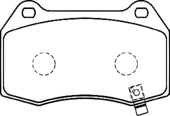 Kavo Parts BP-6573 - Комплект спирачно феродо, дискови спирачки vvparts.bg