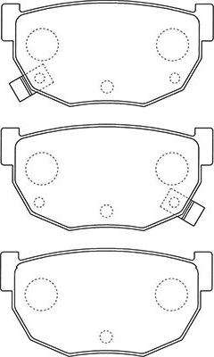 Kavo Parts BP-6609 - Комплект спирачно феродо, дискови спирачки vvparts.bg