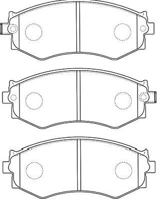 Kavo Parts BP-6604 - Комплект спирачно феродо, дискови спирачки vvparts.bg
