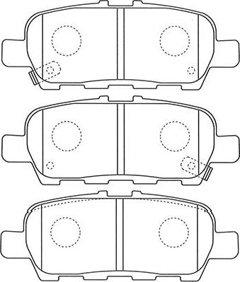 Kavo Parts BP-6605 - Комплект спирачно феродо, дискови спирачки vvparts.bg