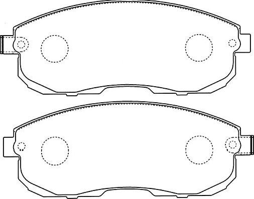 Kavo Parts BP-6602 - Комплект спирачно феродо, дискови спирачки vvparts.bg