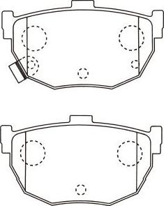 Kavo Parts BP-6617 - Комплект спирачно феродо, дискови спирачки vvparts.bg