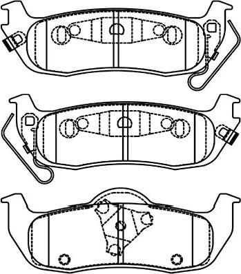 Kavo Parts BP-6623 - Комплект спирачно феродо, дискови спирачки vvparts.bg