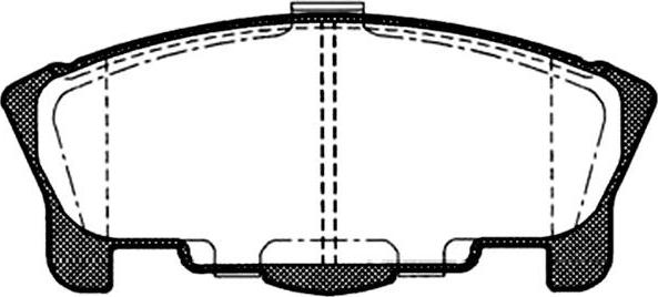 Kavo Parts BP-1508 - Комплект спирачно феродо, дискови спирачки vvparts.bg