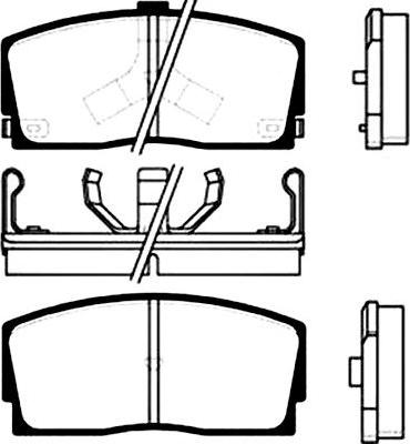 Kavo Parts BP-1503 - Комплект спирачно феродо, дискови спирачки vvparts.bg