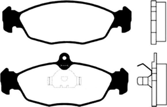 Kavo Parts BP-1002 - Комплект спирачно феродо, дискови спирачки vvparts.bg