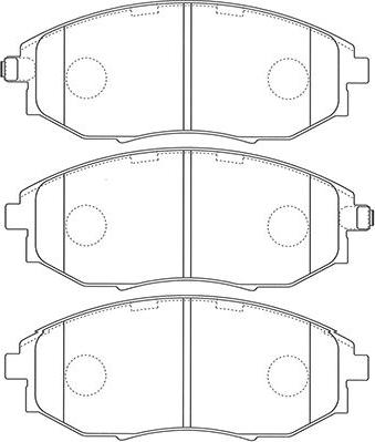 Kavo Parts BP-1014 - Комплект спирачно феродо, дискови спирачки vvparts.bg