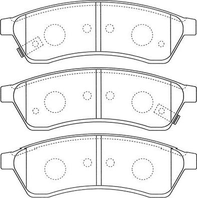 Kavo Parts BP-1015 - Комплект спирачно феродо, дискови спирачки vvparts.bg