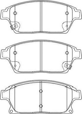 Kavo Parts BP-1020 - Комплект спирачно феродо, дискови спирачки vvparts.bg