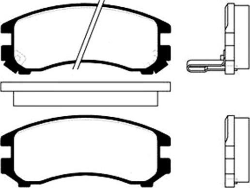 Kavo Parts BP-8503 - Комплект спирачно феродо, дискови спирачки vvparts.bg