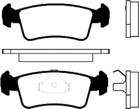 Kavo Parts BP-8507 - Комплект спирачно феродо, дискови спирачки vvparts.bg