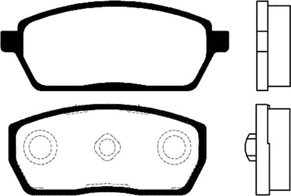 Pemebla JAPPA-886AF - Комплект спирачно феродо, дискови спирачки vvparts.bg