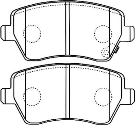 Kavo Parts BP-8526 - Комплект спирачно феродо, дискови спирачки vvparts.bg