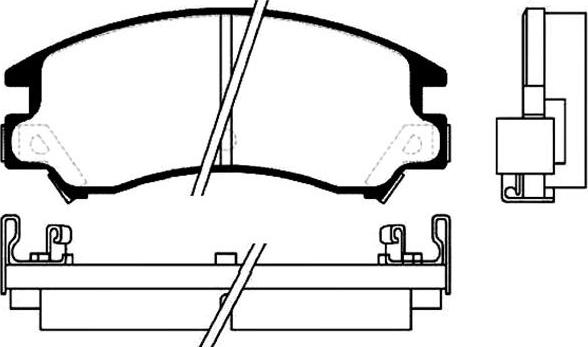 Havam HP 2471T - Комплект спирачно феродо, дискови спирачки vvparts.bg