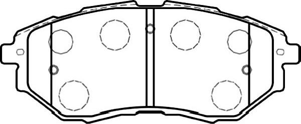 Kavo Parts BP-8020 - Комплект спирачно феродо, дискови спирачки vvparts.bg