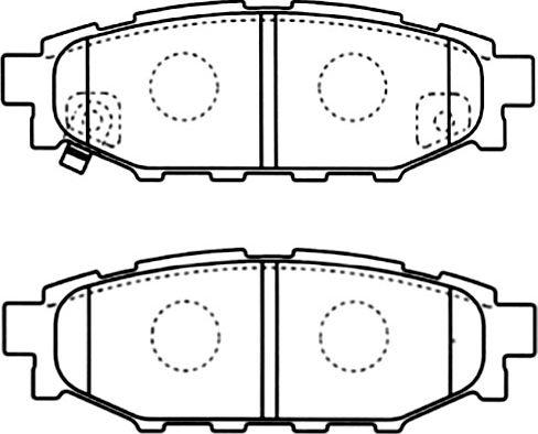 Kavo Parts BP-8021 - Комплект спирачно феродо, дискови спирачки vvparts.bg