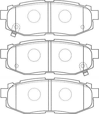 Kavo Parts BP-8023 - Комплект спирачно феродо, дискови спирачки vvparts.bg