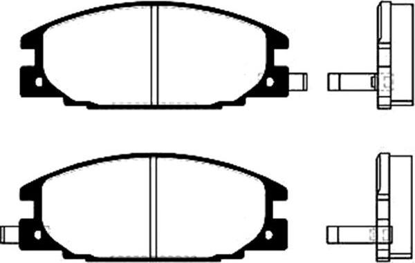 Kavo Parts BP-3500 - Комплект спирачно феродо, дискови спирачки vvparts.bg