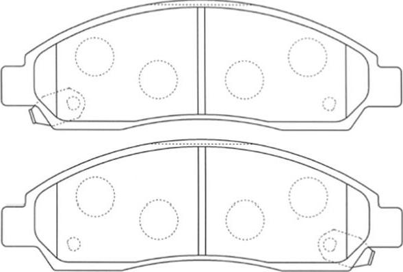 Kavo Parts BP-3515 - Комплект спирачно феродо, дискови спирачки vvparts.bg