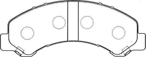 Kavo Parts BP-3512 - Комплект спирачно феродо, дискови спирачки vvparts.bg