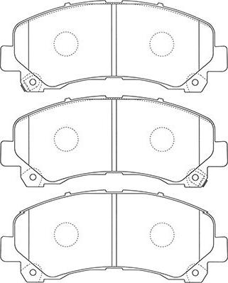 Kavo Parts BP-3517 - Комплект спирачно феродо, дискови спирачки vvparts.bg