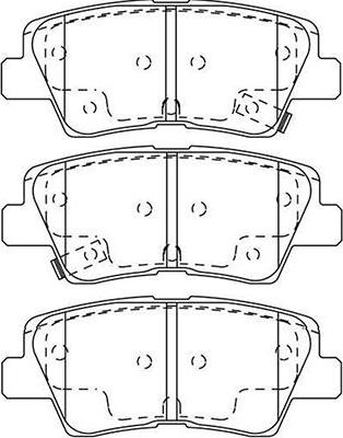 Kavo Parts BP-3044 - Комплект спирачно феродо, дискови спирачки vvparts.bg