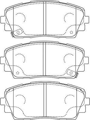 Kavo Parts BP-3045 - Комплект спирачно феродо, дискови спирачки vvparts.bg