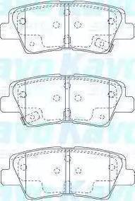 Mobis 583023KA62 - Комплект спирачно феродо, дискови спирачки vvparts.bg