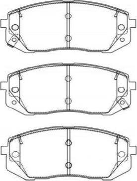 Kavo Parts BP-3056 - Комплект спирачно феродо, дискови спирачки vvparts.bg