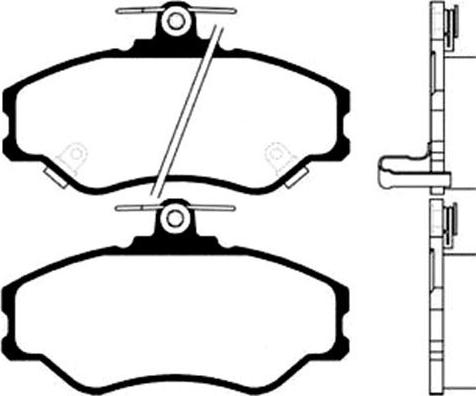 Kavo Parts BP-3006 - Комплект спирачно феродо, дискови спирачки vvparts.bg