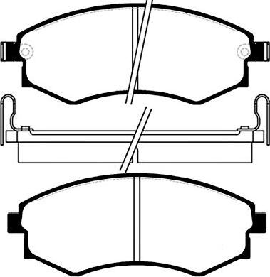 Kavo Parts BP-3003 - Комплект спирачно феродо, дискови спирачки vvparts.bg