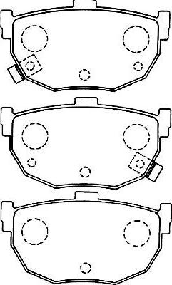 Kavo Parts BP-3017 - Комплект спирачно феродо, дискови спирачки vvparts.bg