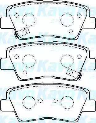 Mobis 583021WA35 - Комплект спирачно феродо, дискови спирачки vvparts.bg