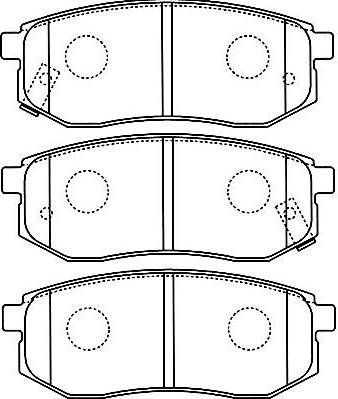 Kavo Parts BP-3035 - Комплект спирачно феродо, дискови спирачки vvparts.bg