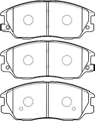 Kavo Parts BP-3030 - Комплект спирачно феродо, дискови спирачки vvparts.bg