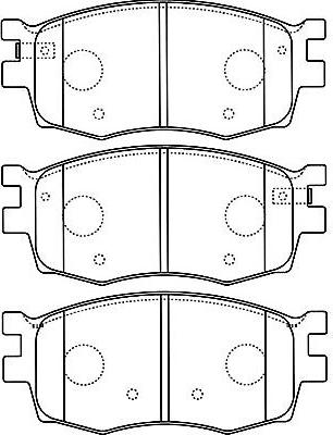 Kavo Parts BP-3031 - Комплект спирачно феродо, дискови спирачки vvparts.bg