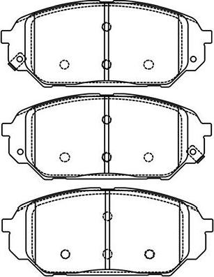 Kavo Parts BP-3038 - Комплект спирачно феродо, дискови спирачки vvparts.bg