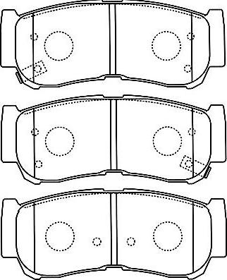 Kavo Parts BP-3033 - Комплект спирачно феродо, дискови спирачки vvparts.bg