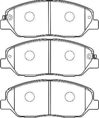 Kavo Parts BP-3032 - Комплект спирачно феродо, дискови спирачки vvparts.bg