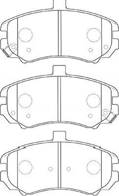 Kavo Parts BP-3037 - Комплект спирачно феродо, дискови спирачки vvparts.bg