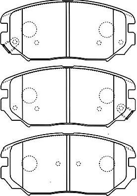 Kavo Parts BP-3029 - Комплект спирачно феродо, дискови спирачки vvparts.bg