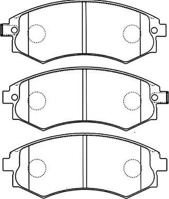 Kavo Parts BP-3025 - Комплект спирачно феродо, дискови спирачки vvparts.bg