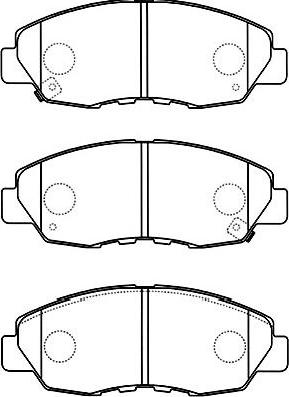 Kavo Parts BP-2049 - Комплект спирачно феродо, дискови спирачки vvparts.bg